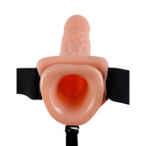 11 Inch Vibrating Hollow Strap-On Penis