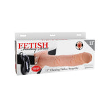 11 Inch Vibrating Hollow Strap-On Penis