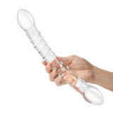 12 Inch Girthy Double Trouble Glass Dildo