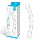 12 Inch Girthy Double Trouble Glass Dildo
