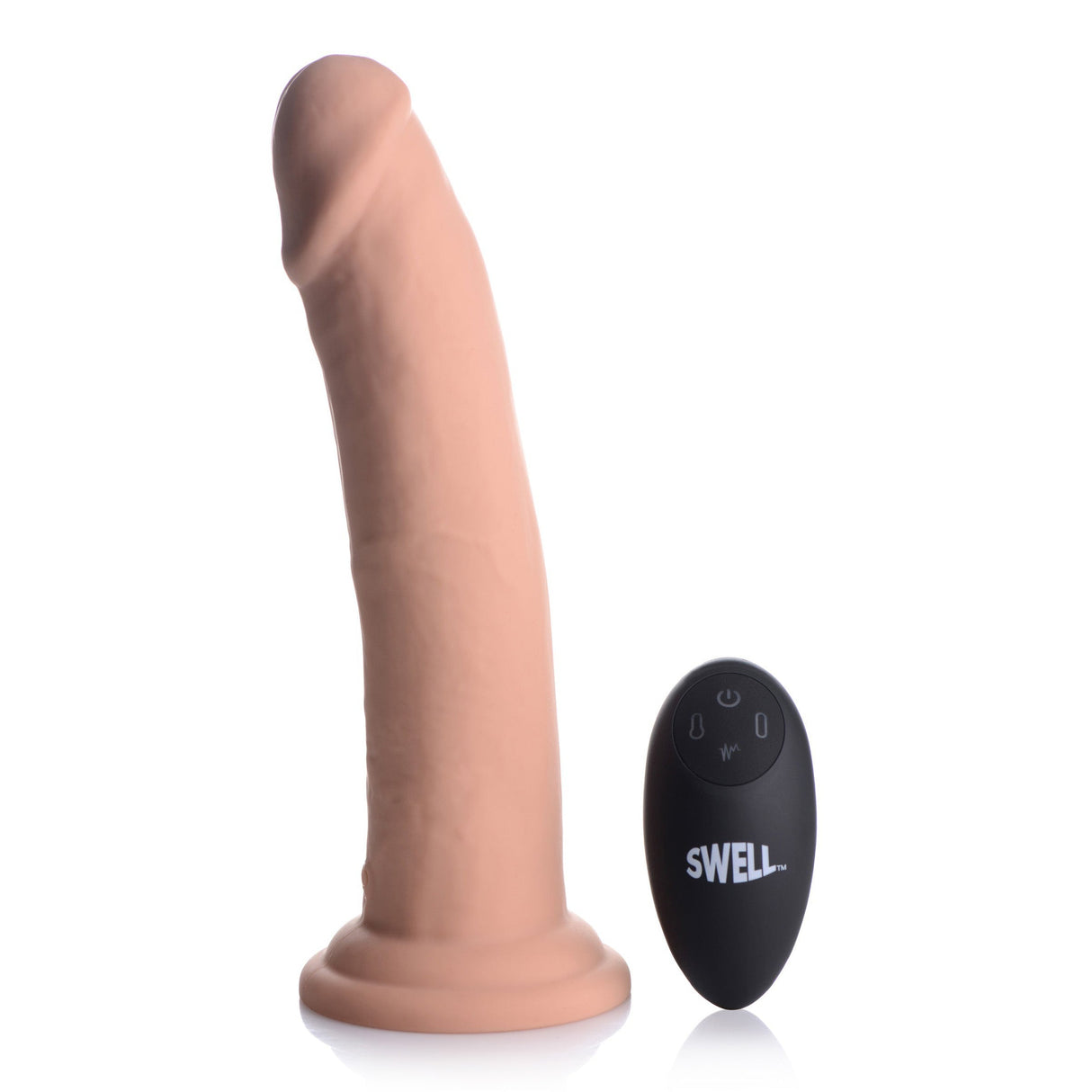 7X Inflatable and Vibrating Silicone Dildo