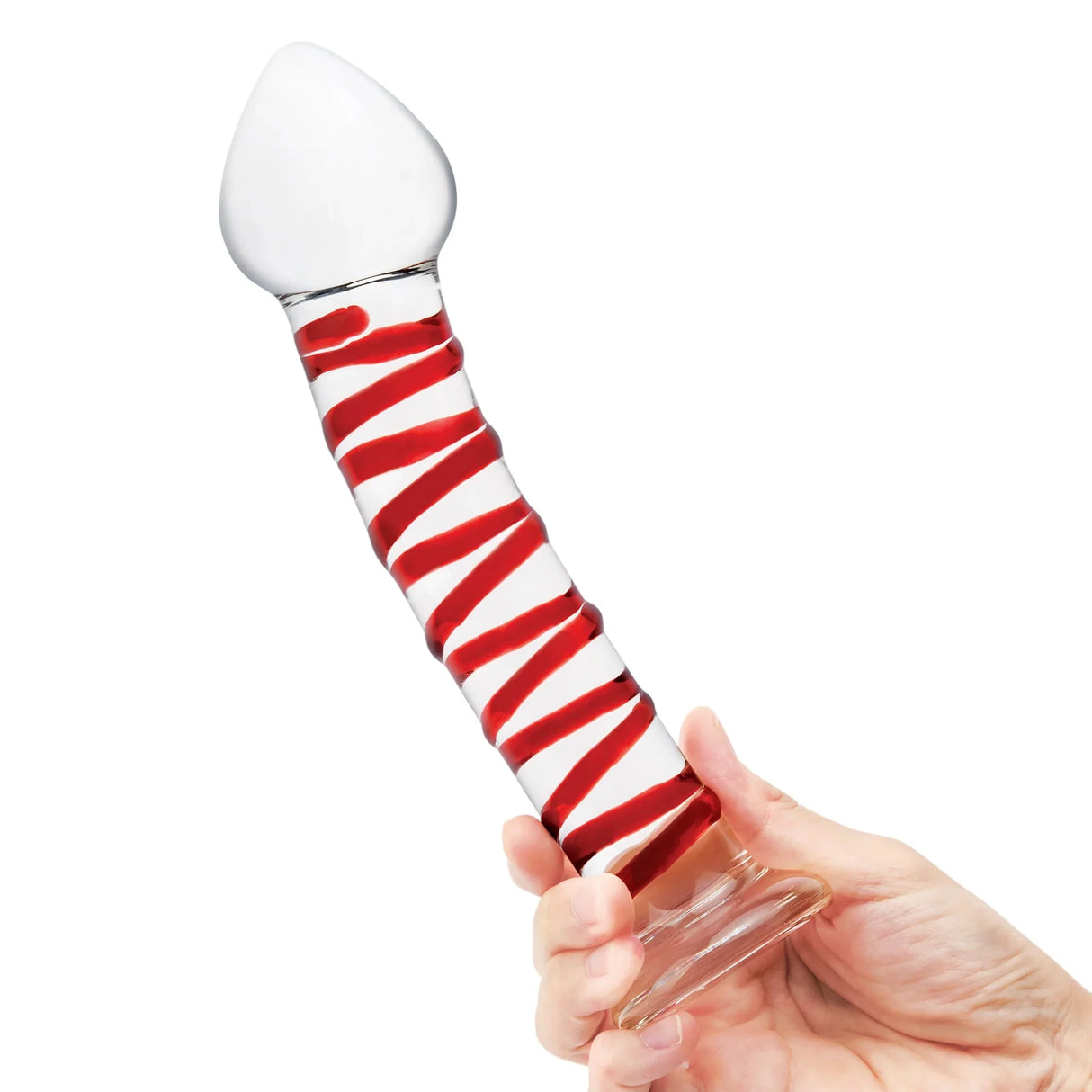 8 Inch Mr. Swirly Glass Dildo