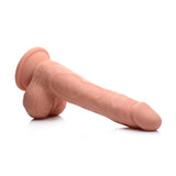 8 Inch Thrusting and Vibrating Dildo - Light