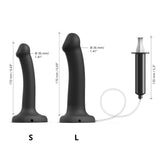 Strap-On-Me Small Squirting Dildo Cum - Black