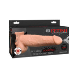 9 Inch Hollow Squirting Realistic Strap-On with Balls