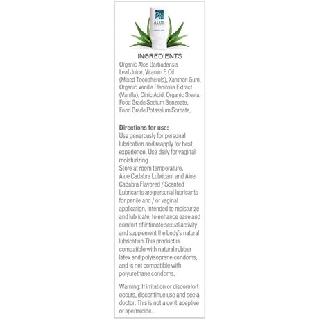 Aloe Cadabra Organic Lubricant