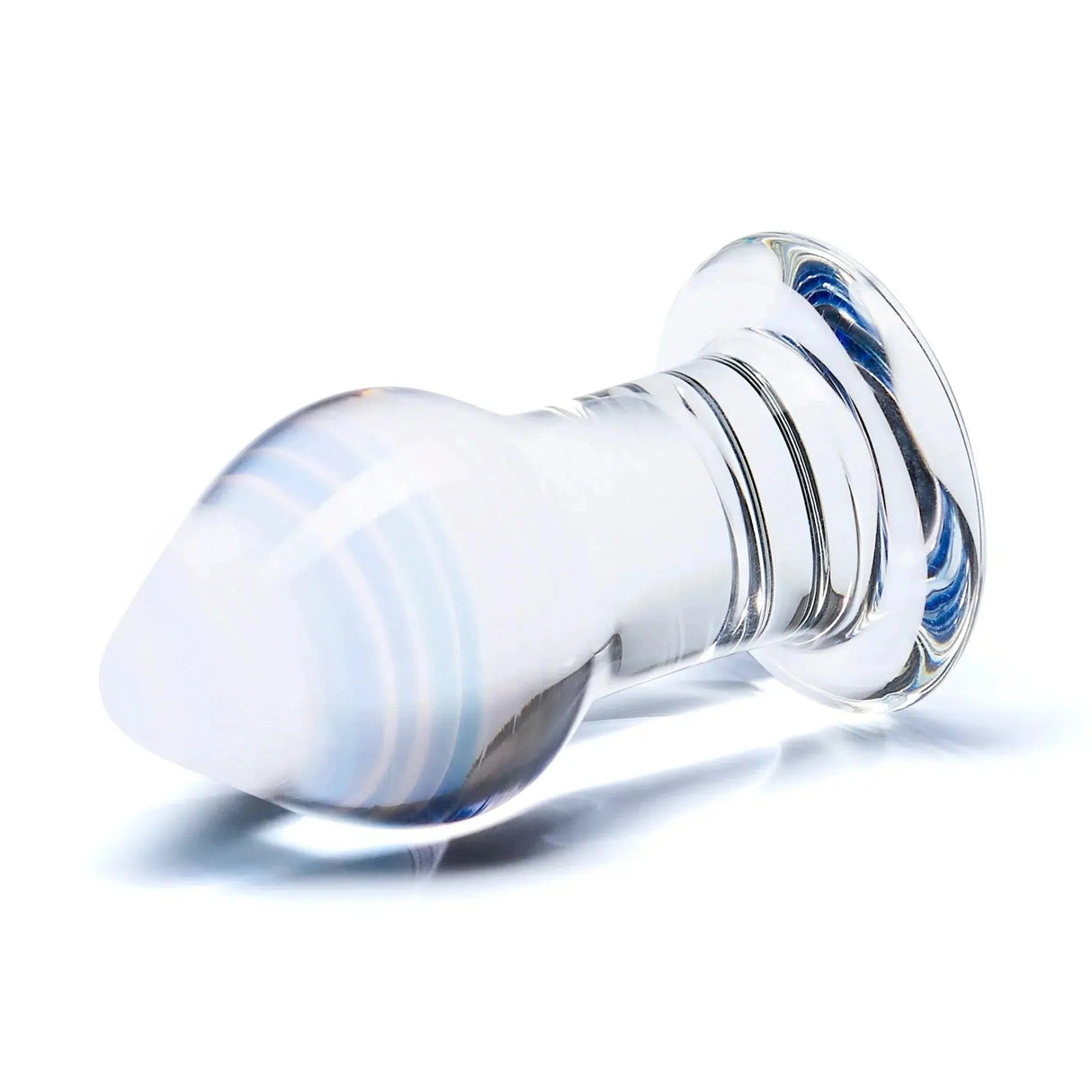 Amethyst Rain Glass Anal Butt Plug