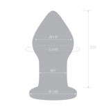 Amethyst Rain Glass Anal Butt Plug