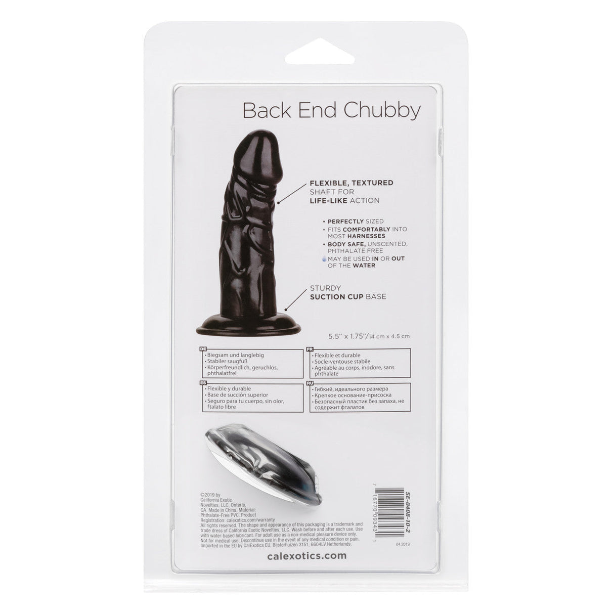 Back End Chubby Suction Cup Dildo