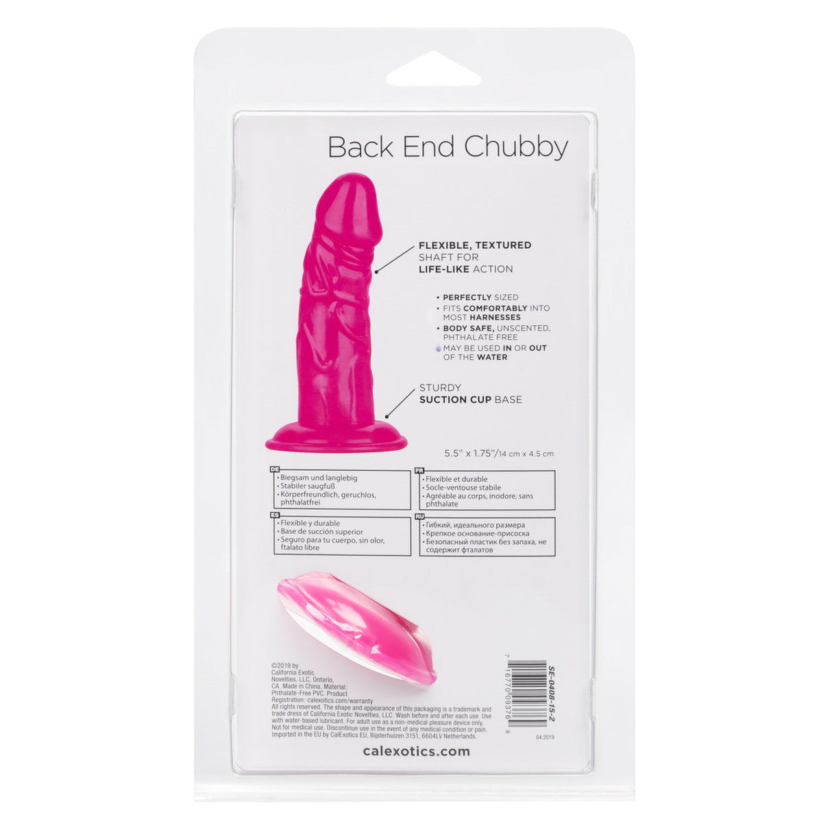 Back End Chubby Suction Cup Dildo