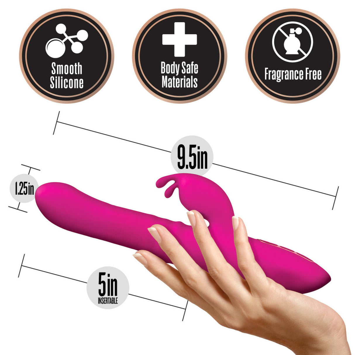 Blush Lush Kira Thrusting Rabbit Dildo