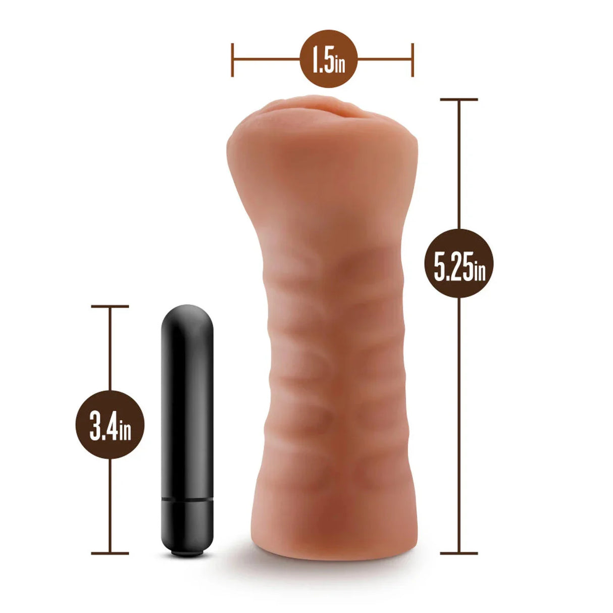 Blush M For Men Vibrating Masturbator - Sofia