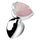 Booty Sparks Gemstones Rose Quartz Heart Anal Plug