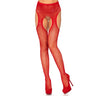 Casey Rhinestone Fishnet Suspender Pantyhose
