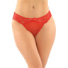 Cassia Crotchless Lace & Mesh Panty