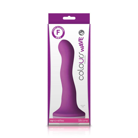 Colours Wave 6 Inch Silicone Suction Cup Dildo
