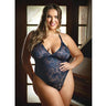 Curve Cara Strappy Stretch Lace Teddy