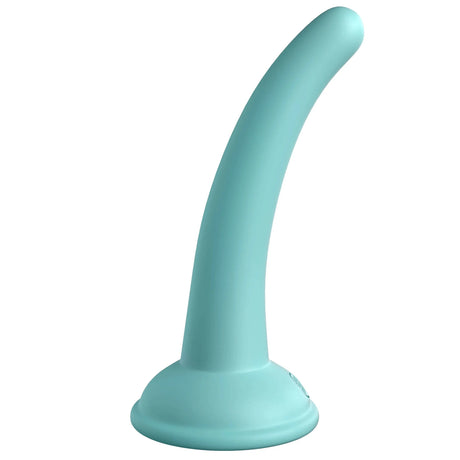 Dillio Curious Five 5 Inch Platinum Silicone Dildo - Teal