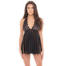 Dolled Up Halter Chemise & G-String