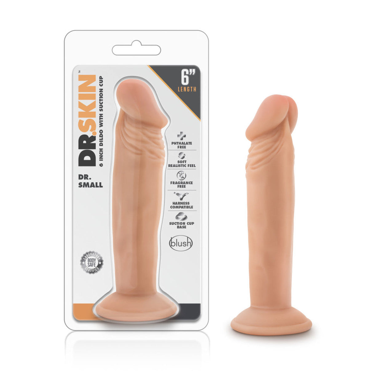 Dr. Skin Dr. Small 6 Inch Dildo with Suction Cup