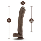 Dr. Skin Mr. Ed 13 Inch Dildo - Chocolate