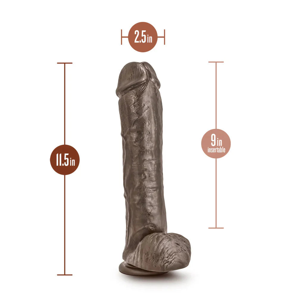 Dr. Skin Mr. Savage Realistic 11.5 Inch Dildo with Suction Cup