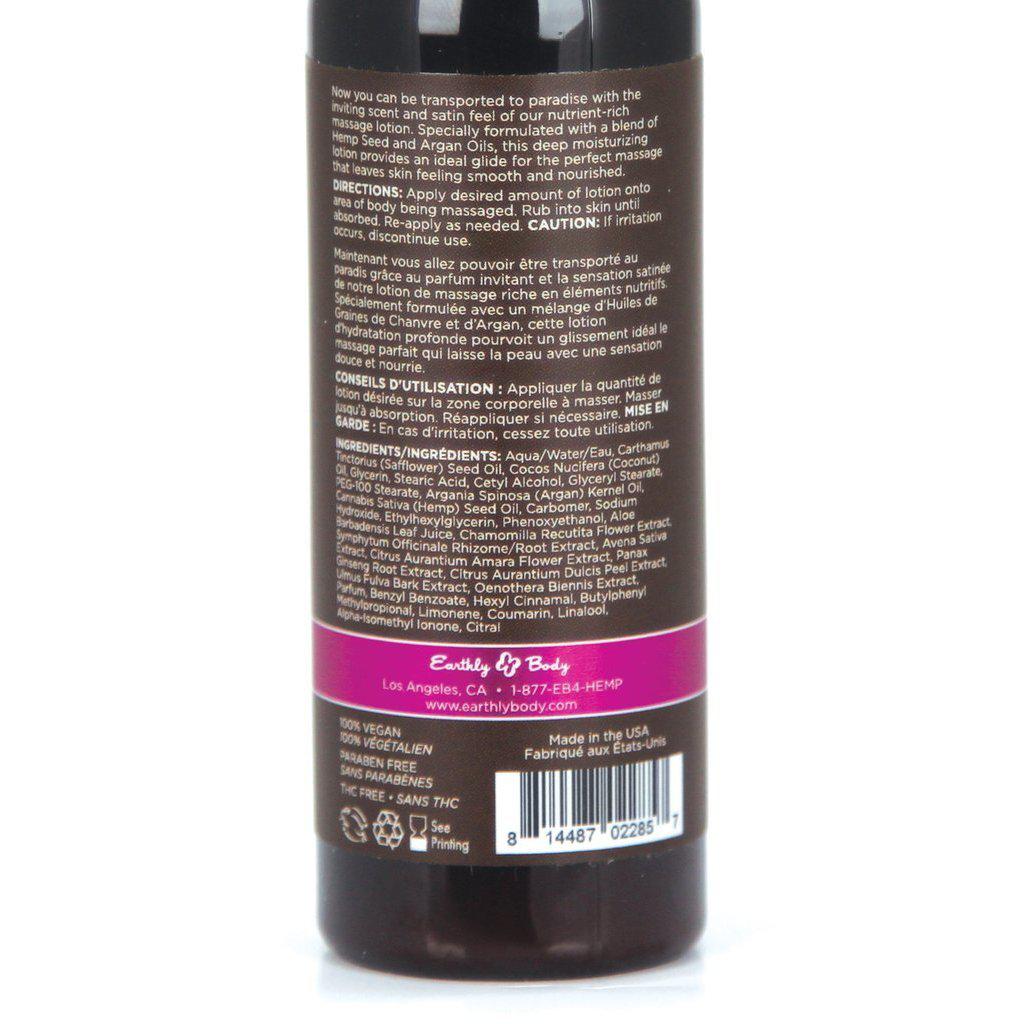Earthly Body Hemp Seed Massage Lotion