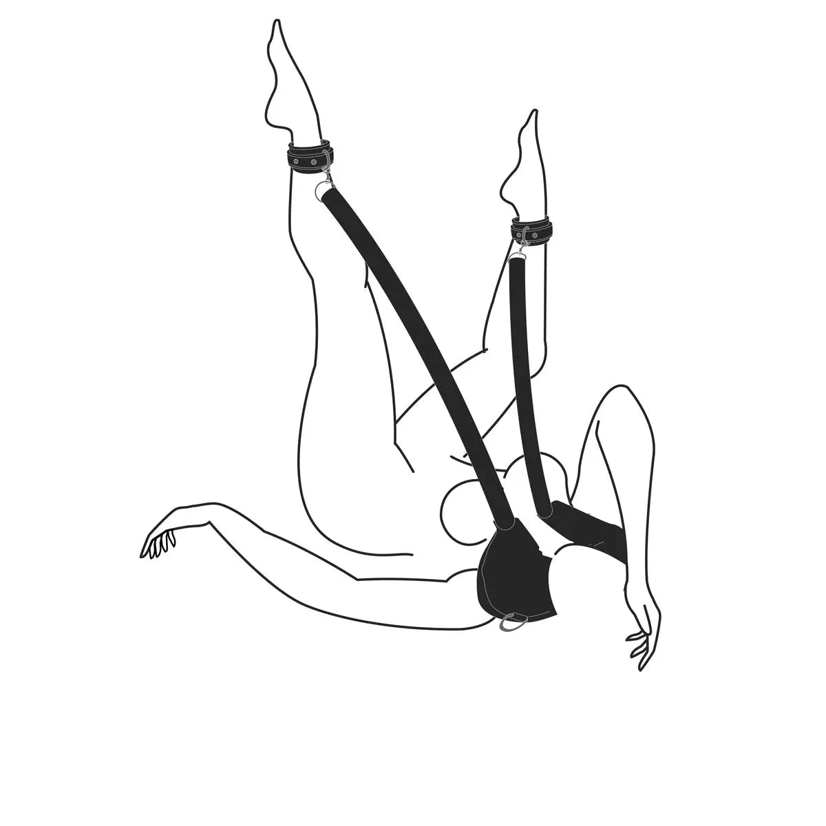 Easy Toys Pillow & Ankle Cuffs Leg Position Strap