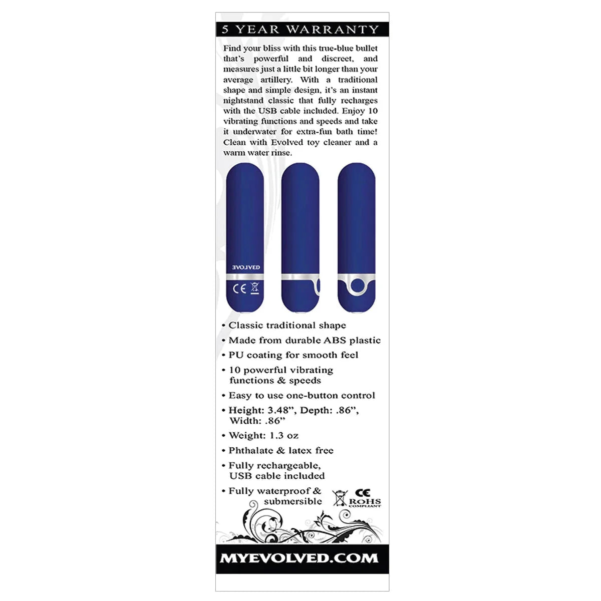 Evolved - Rechargeable Bullet Vibrator
