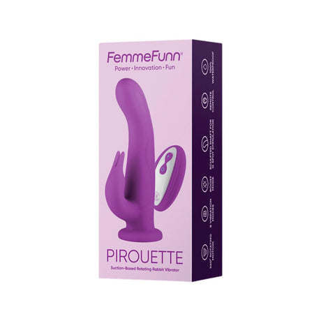 Femme Funn Pirouette Dual Stimulator Rabbit Vibe with Rotating Shaft