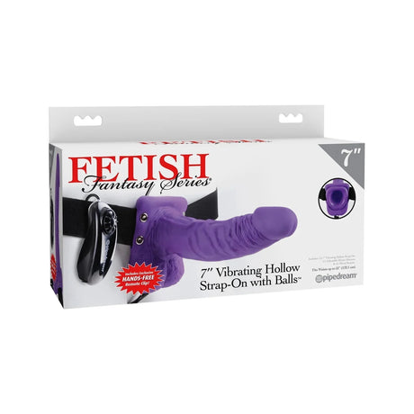 Fetish Fantasy 7 Inch Vibrating Hollow Strap-On