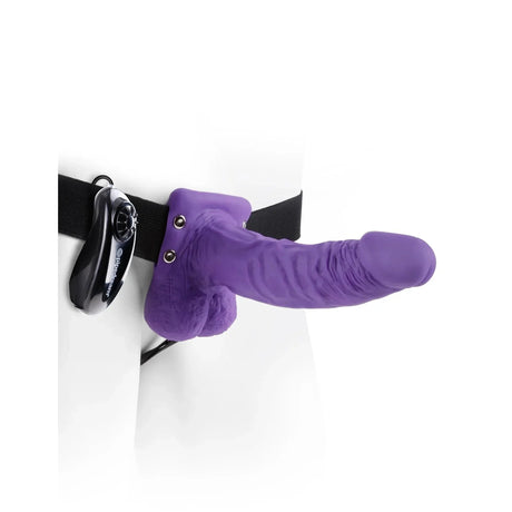 Fetish Fantasy 7 Inch Vibrating Hollow Strap-On