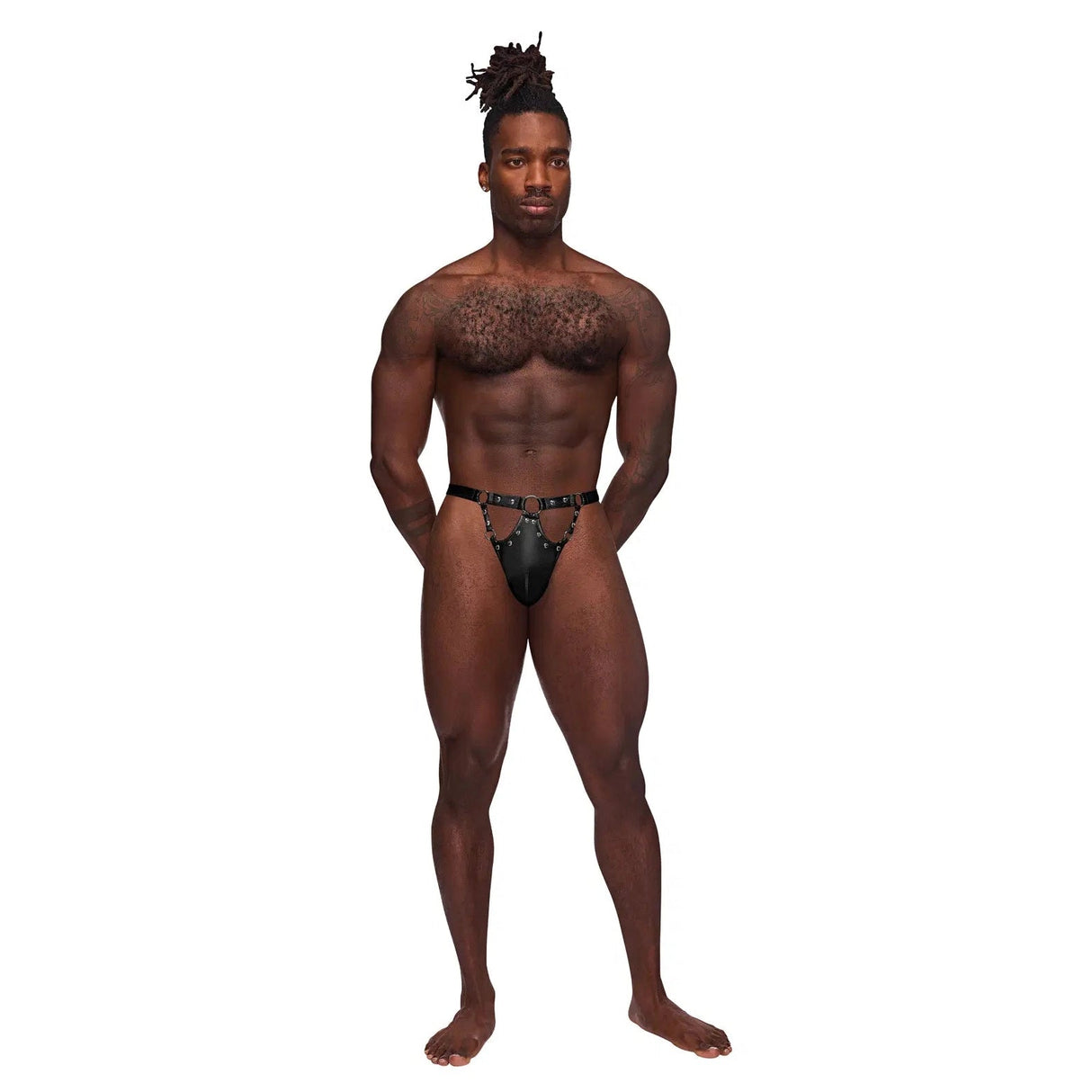 Fetish Jouster Nylon & Spandex Front Ring G-String