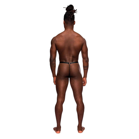 Fetish Jouster Nylon & Spandex Front Ring G-String