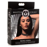 Fierce Vixen Leather Choker with Rhinestones