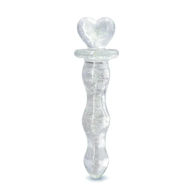 Firefly Heart a Glow Glass Dildo