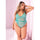 Floral Lace Peek A Boo Open Back Teddy