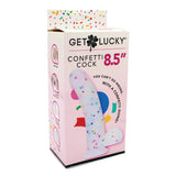 Get Lucky 8.5 Inch Real Skin Confetti Dildo