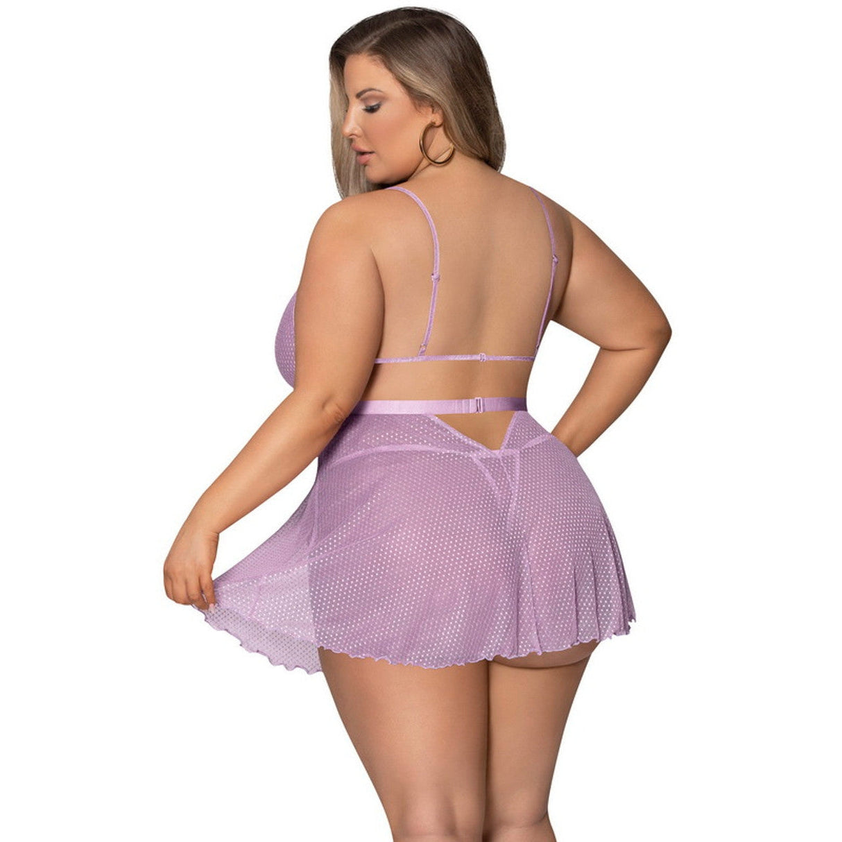 Girl Next Door Babydoll & Crotchless Panty - Queen