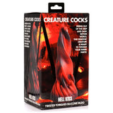 Hell Kiss Twisted Tongues Silicone Dildo