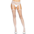 Industrial Net Stockings with Attached Garter Belt