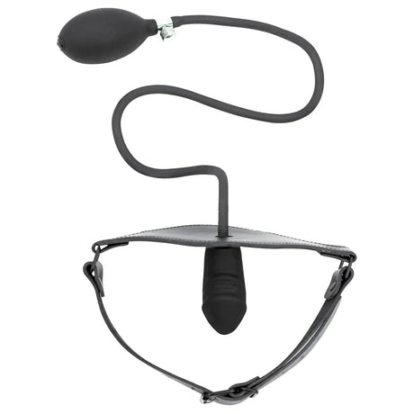 Inflatable Dildo Gag With Hand Pump