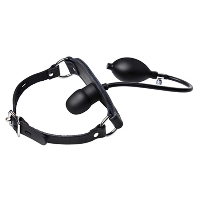 Inflatable Locking Penis Pump Gag