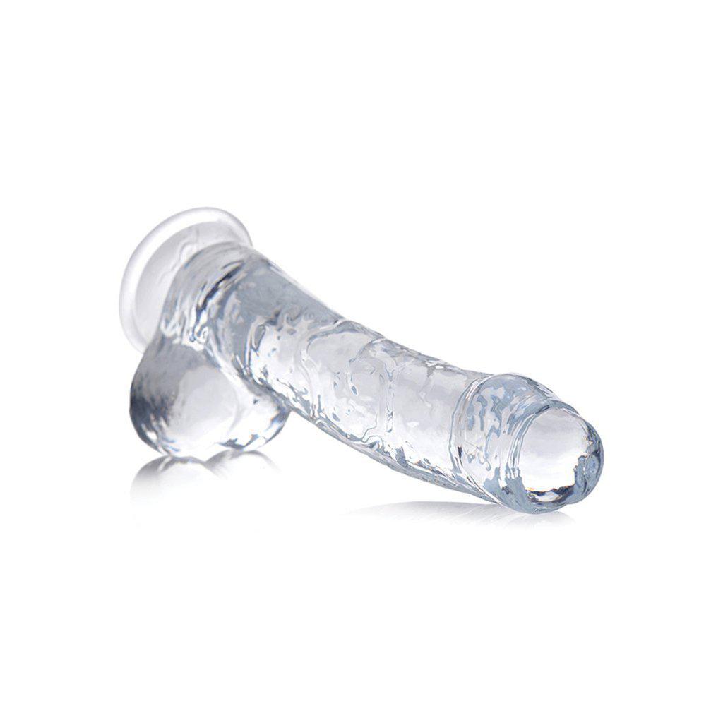 Jock C-thru 8 Inch Slim Dildo with Balls