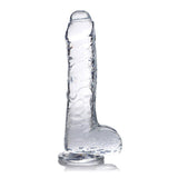 Jock C-thru 8 Inch Slim Dildo with Balls