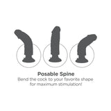 King Cock 7 Inch Suction Cup Vibrating Dildo