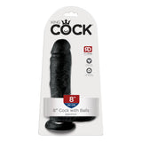 King Cock 8 Inch Dildo with Balls