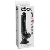 King Cock 9 Inch Vibrating Dildo with Balls