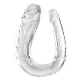 King Cock Clear Large Double Trouble Dildo - Clear