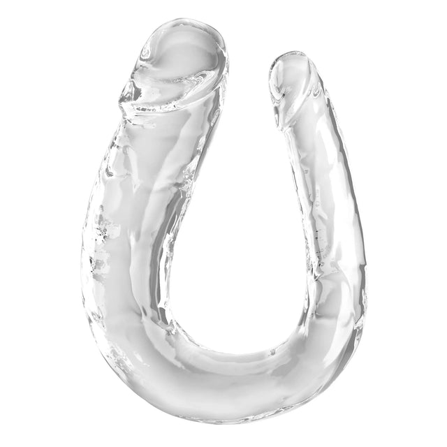 King Cock Clear Large Double Trouble Dildo - Clear